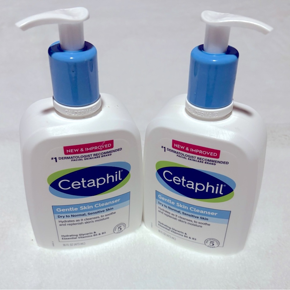 New Cetaphil Gentle Skin Cleanser- 2 bottles